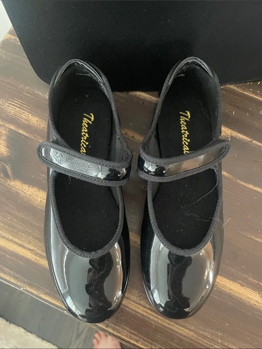 Girls Black Patent Mary Jane Shoes Tap Dance Shoes